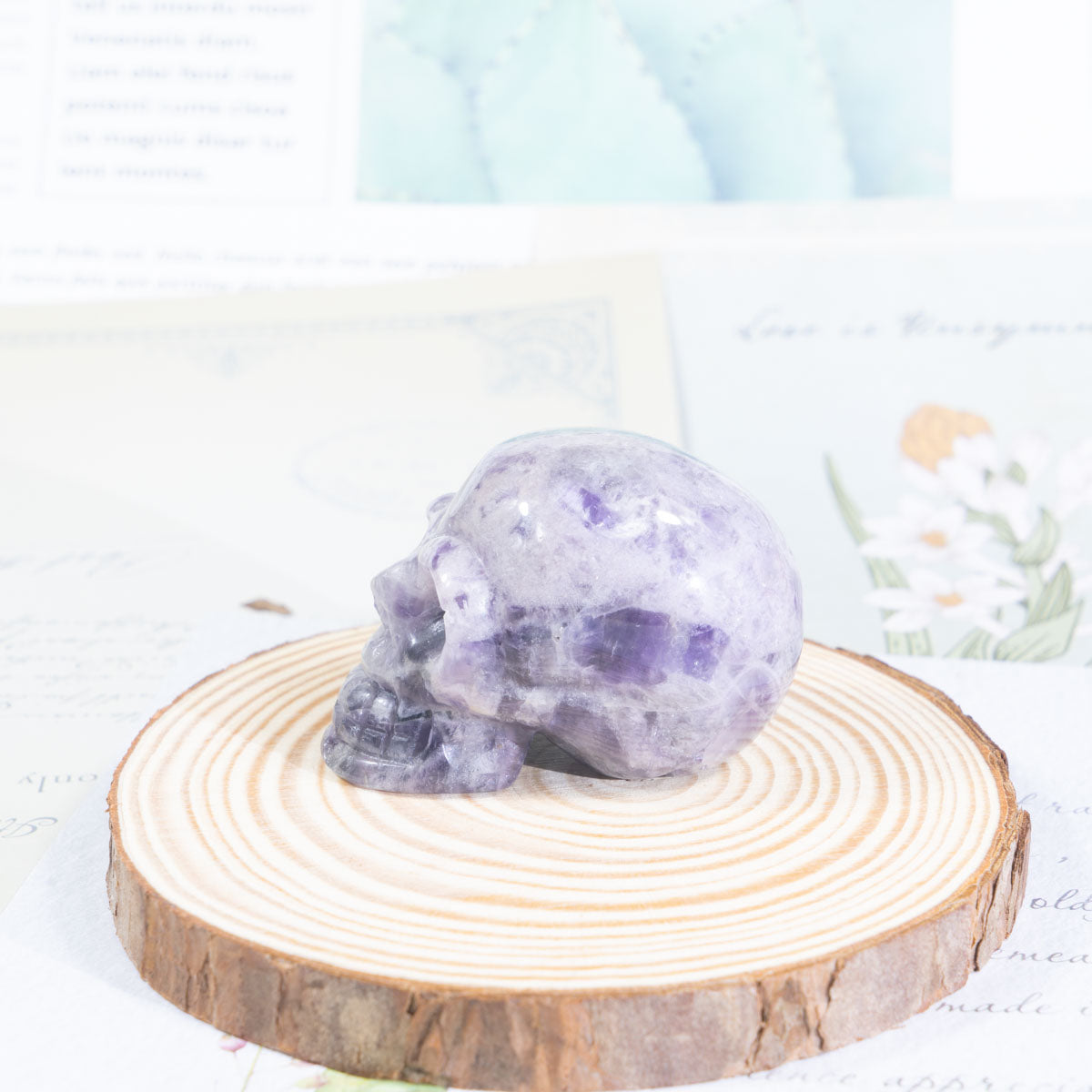 2-Inch Dream Amethyst Skull In Bulk