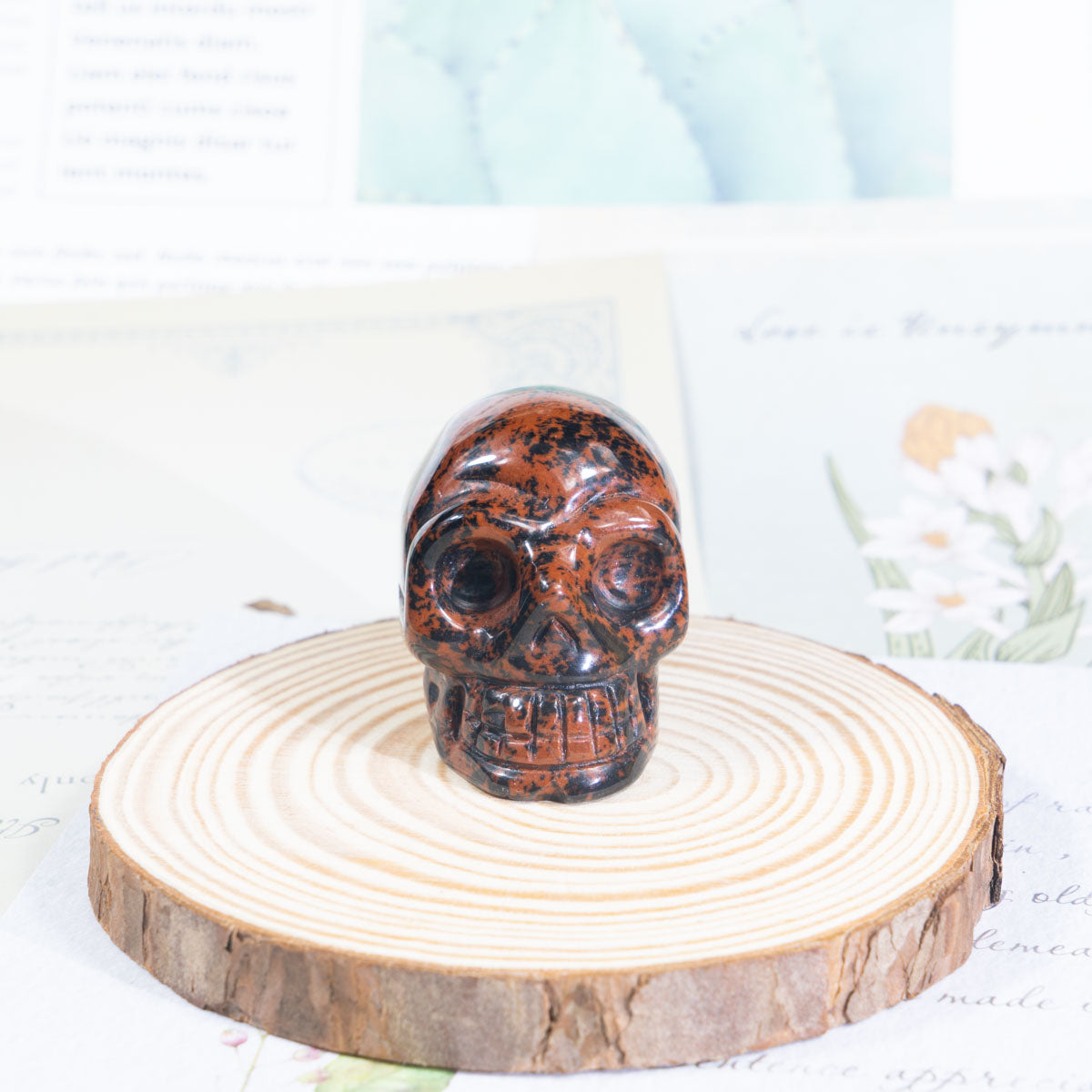 2-Inch Red Obsidian Skull In Bulk