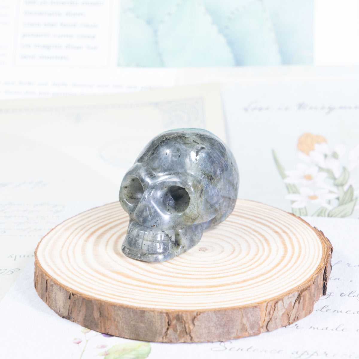 2-Inch Labradorite Skull In Bulk