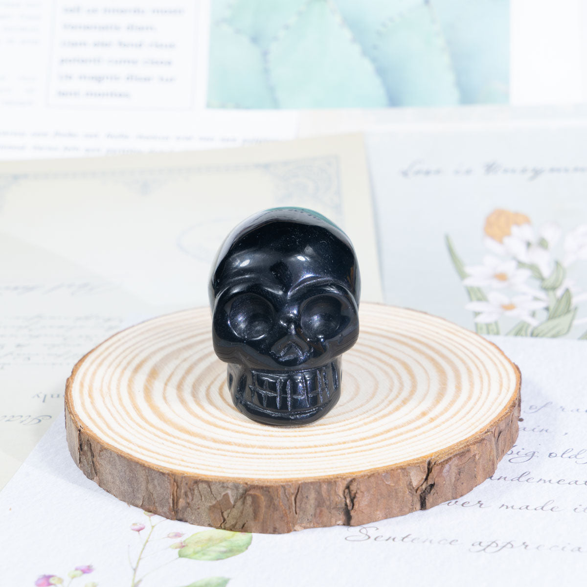 2-Inch Black Obsidian Skull In Bulk