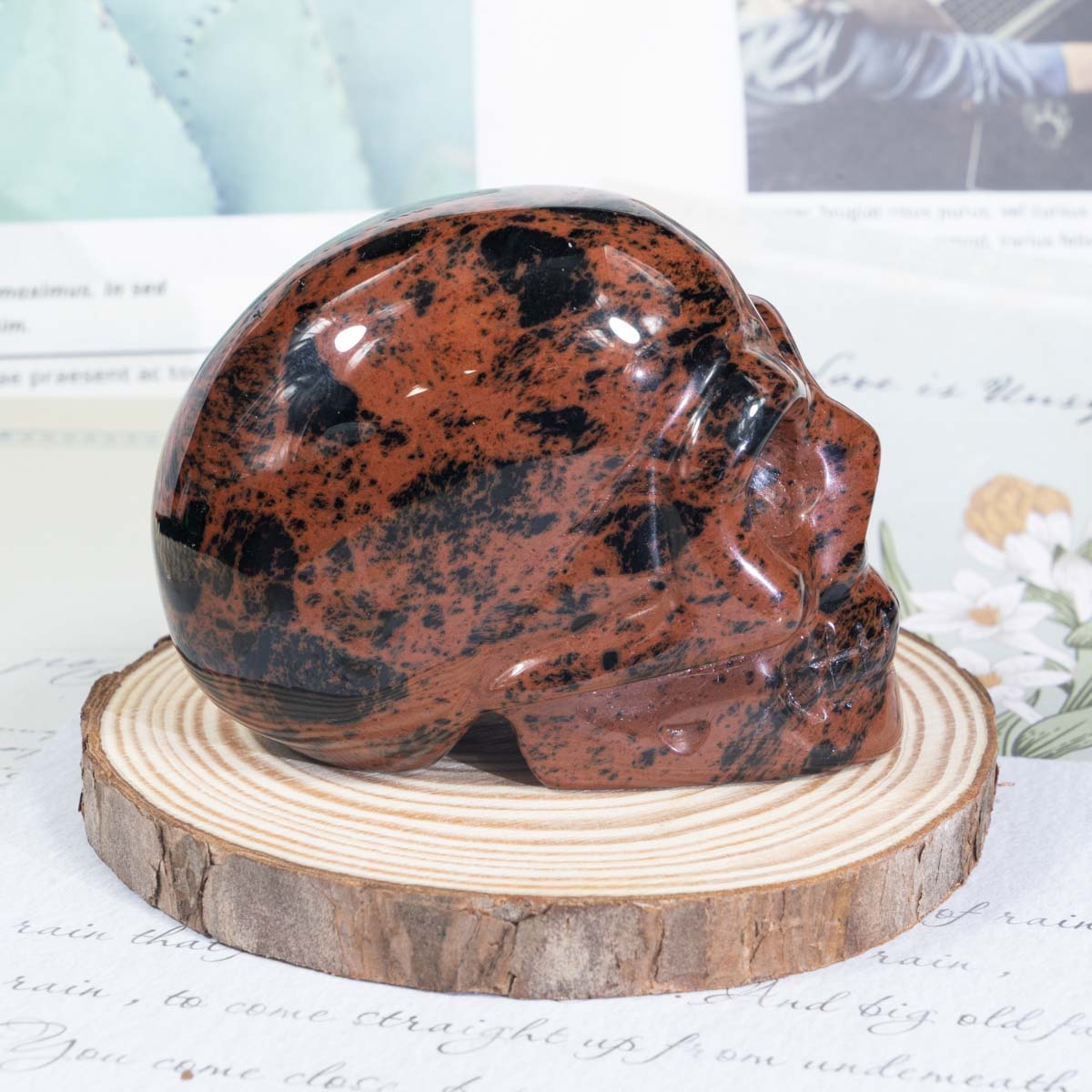 3-Inch Red Obsidian Skull In Bulk