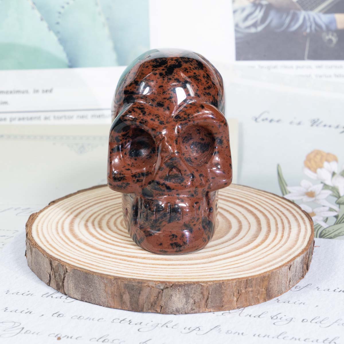 3-Inch Red Obsidian Skull In Bulk