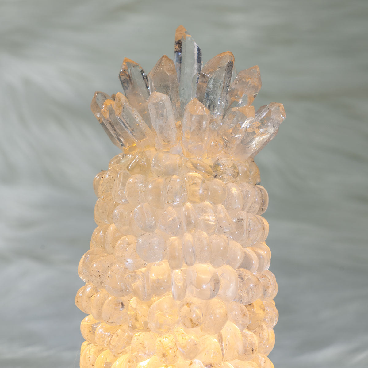 Clear Quartz Chips Pineapple  Lamp In Bulk