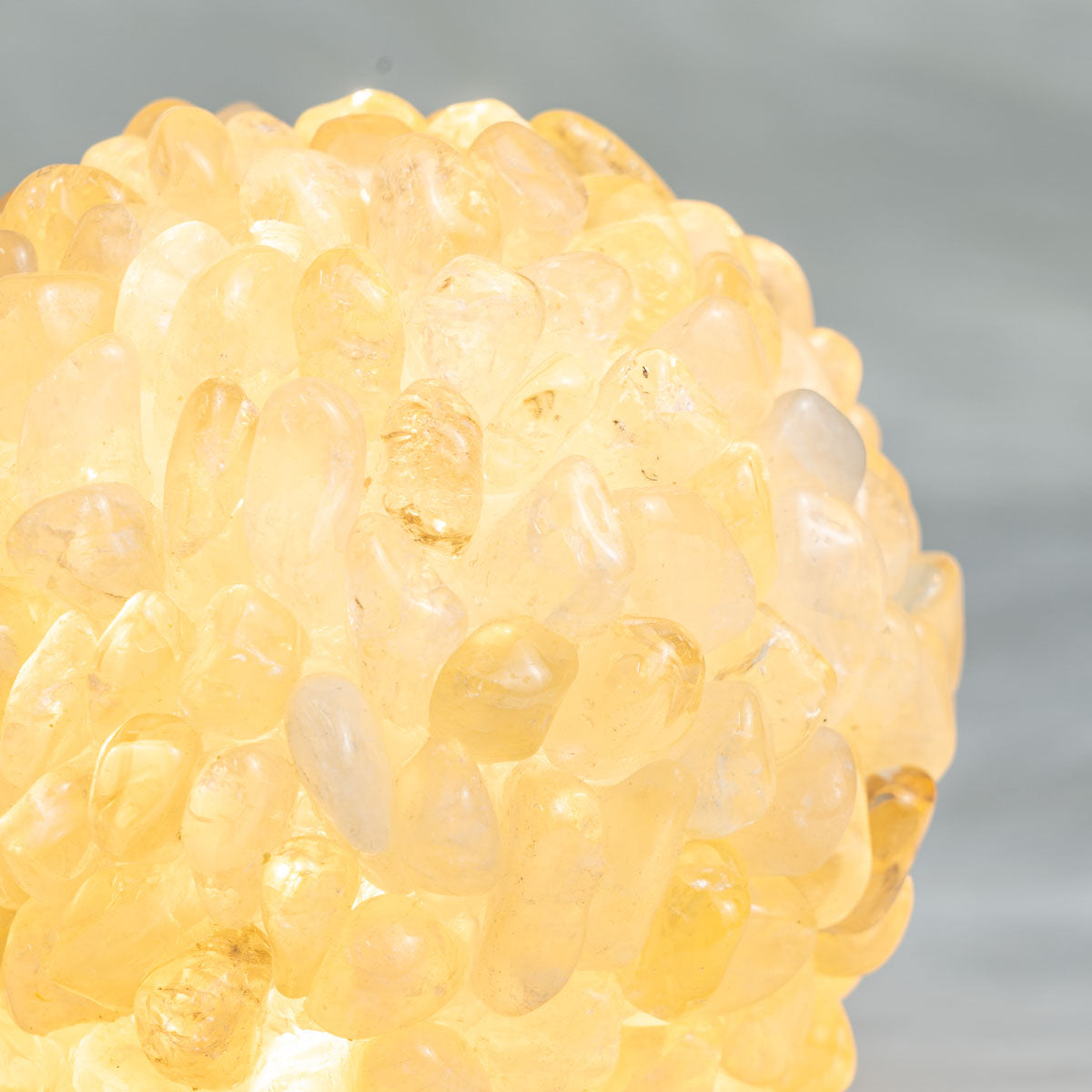 Citrine Chips Round  Lamp In Bulk