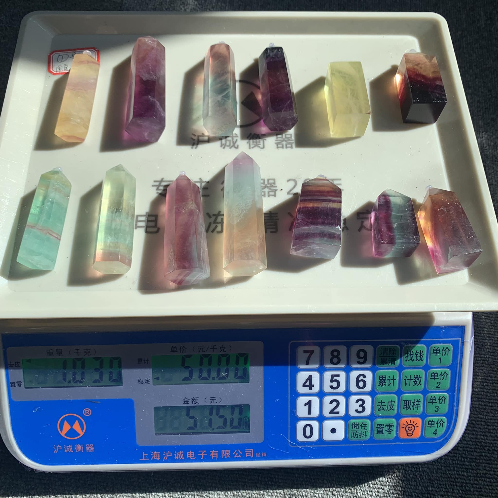 Rainbow Fluorite Point For Sale