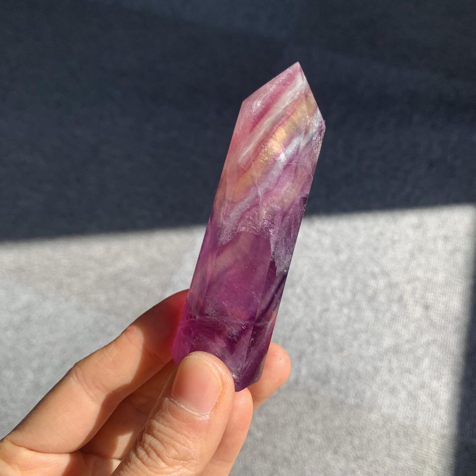 Rainbow Fluorite Point For Sale