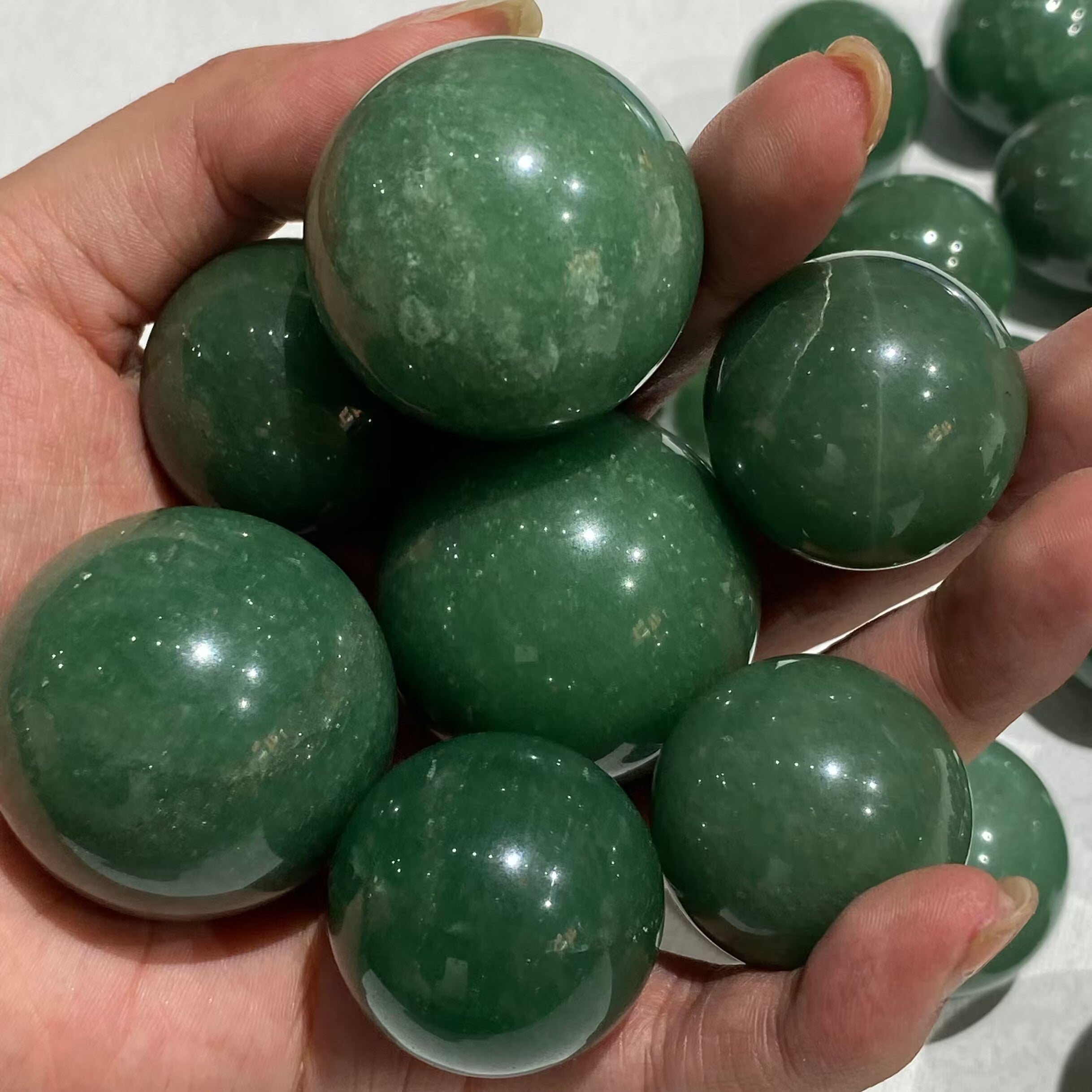 Green Aventurine Spheres For Sale