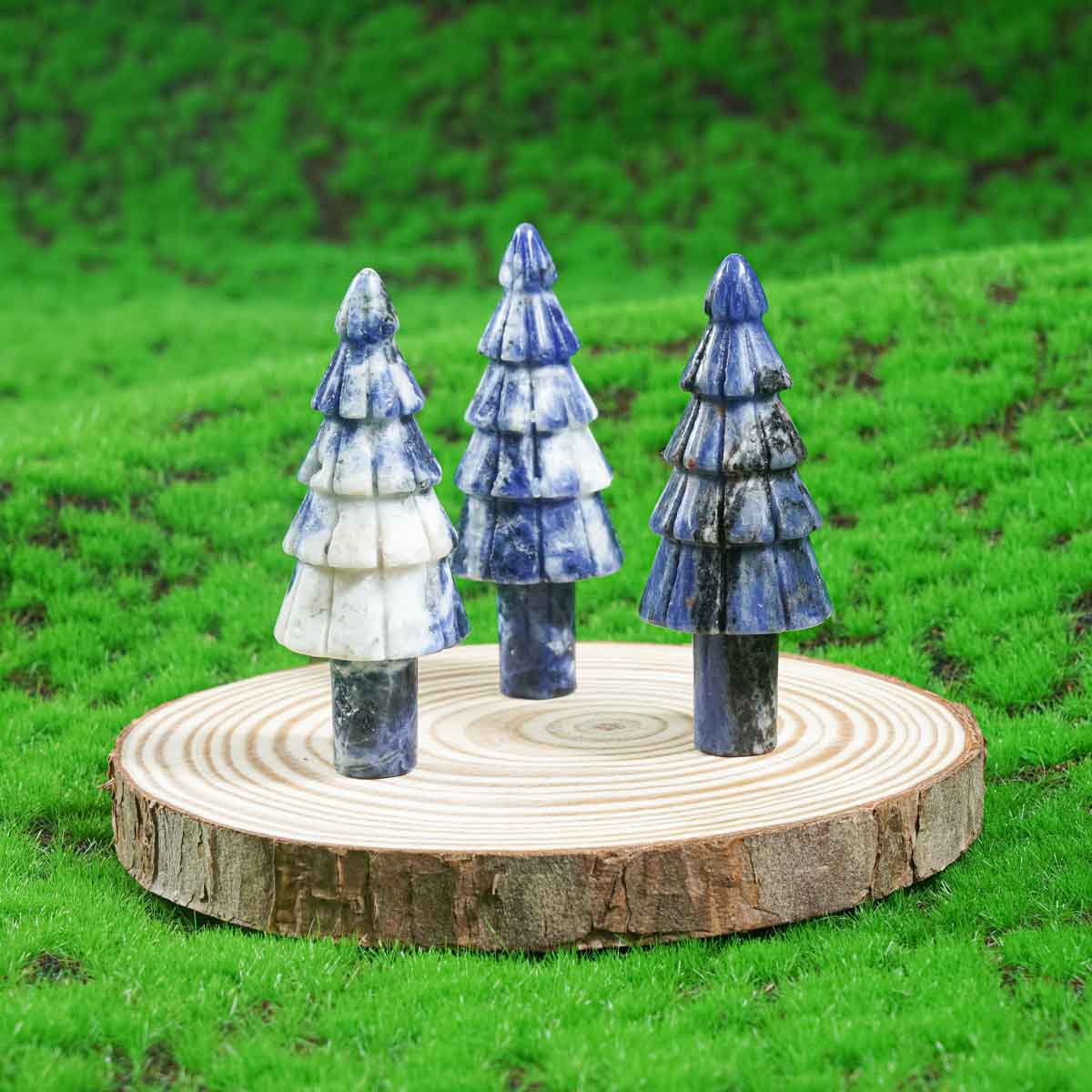 2-Inch Sodalite Christmas Tree In Bulk