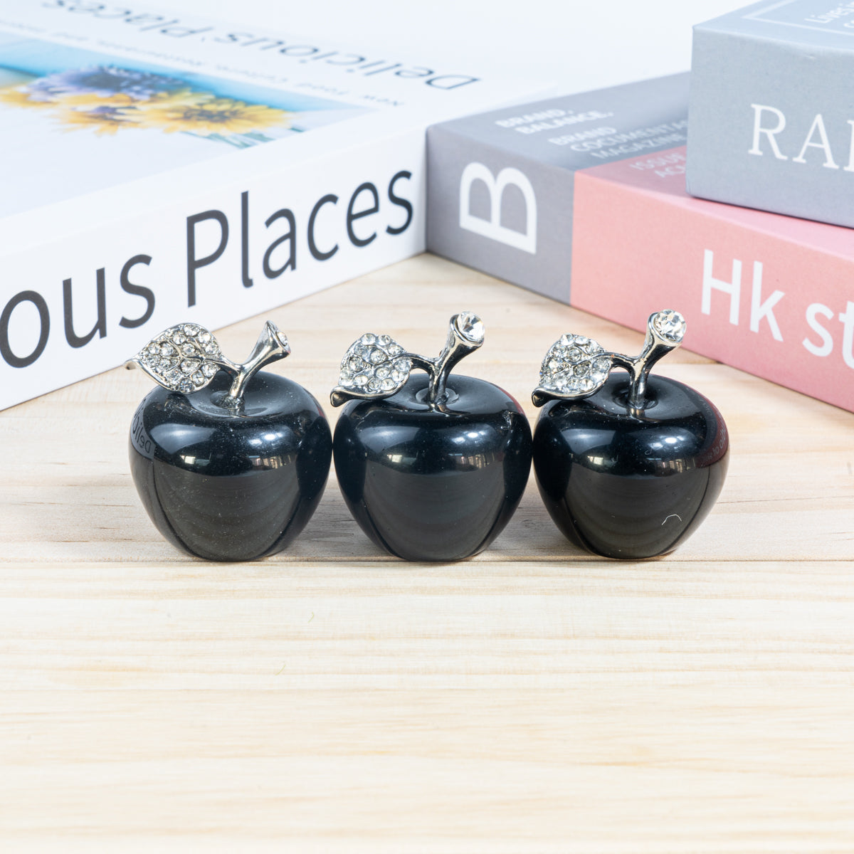 3cm Black Obsidian Apple In Bulk