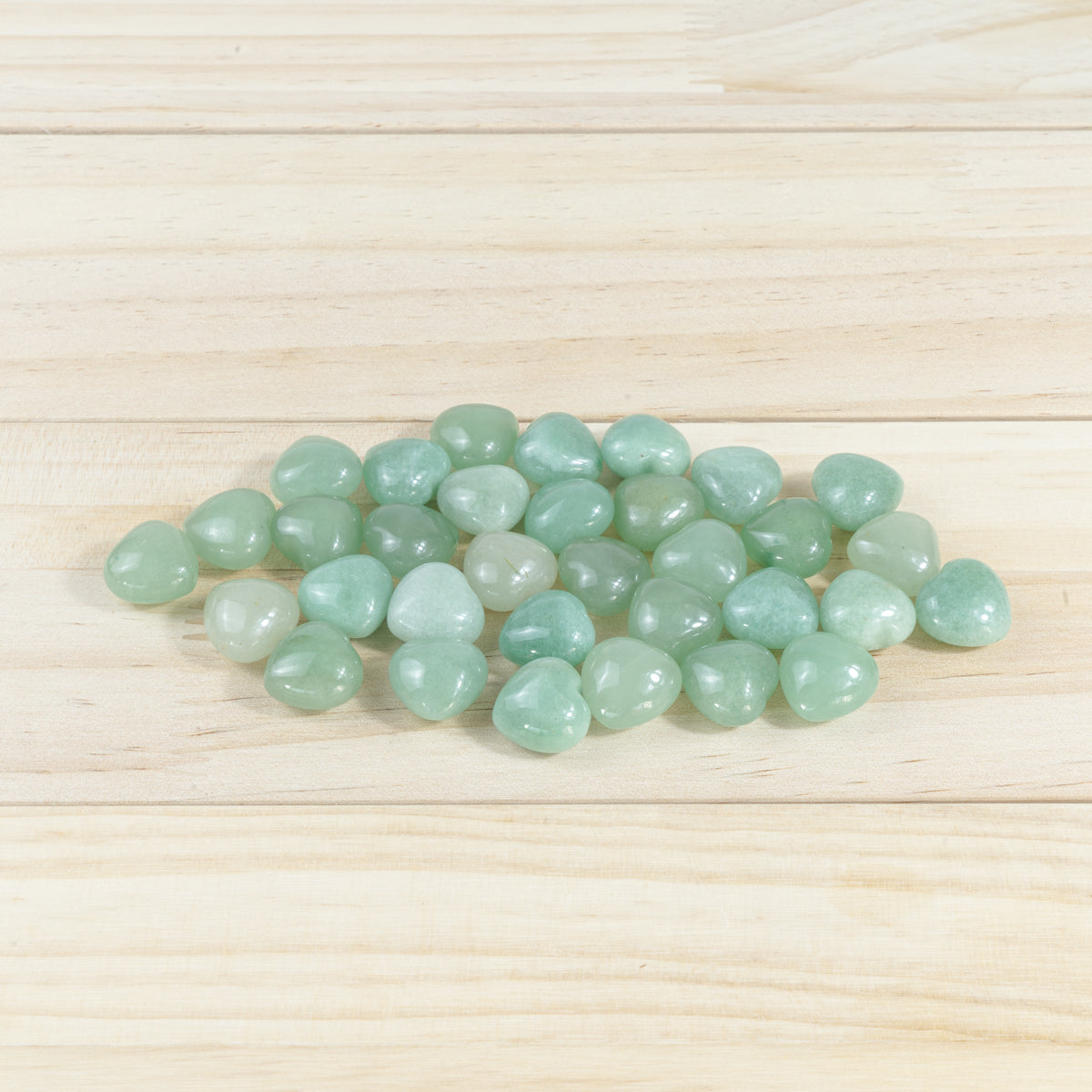 Mini Green Aventurine Heart In Bulk