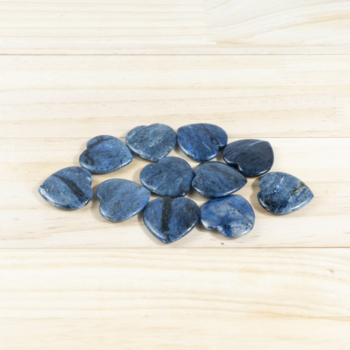 3cm Sodalite Heart Flake In Bulk