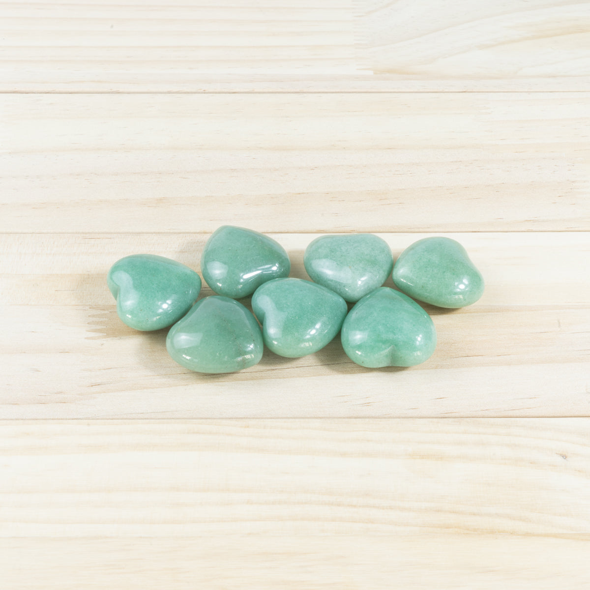 3cm Green Aventurine Heart In Bulk