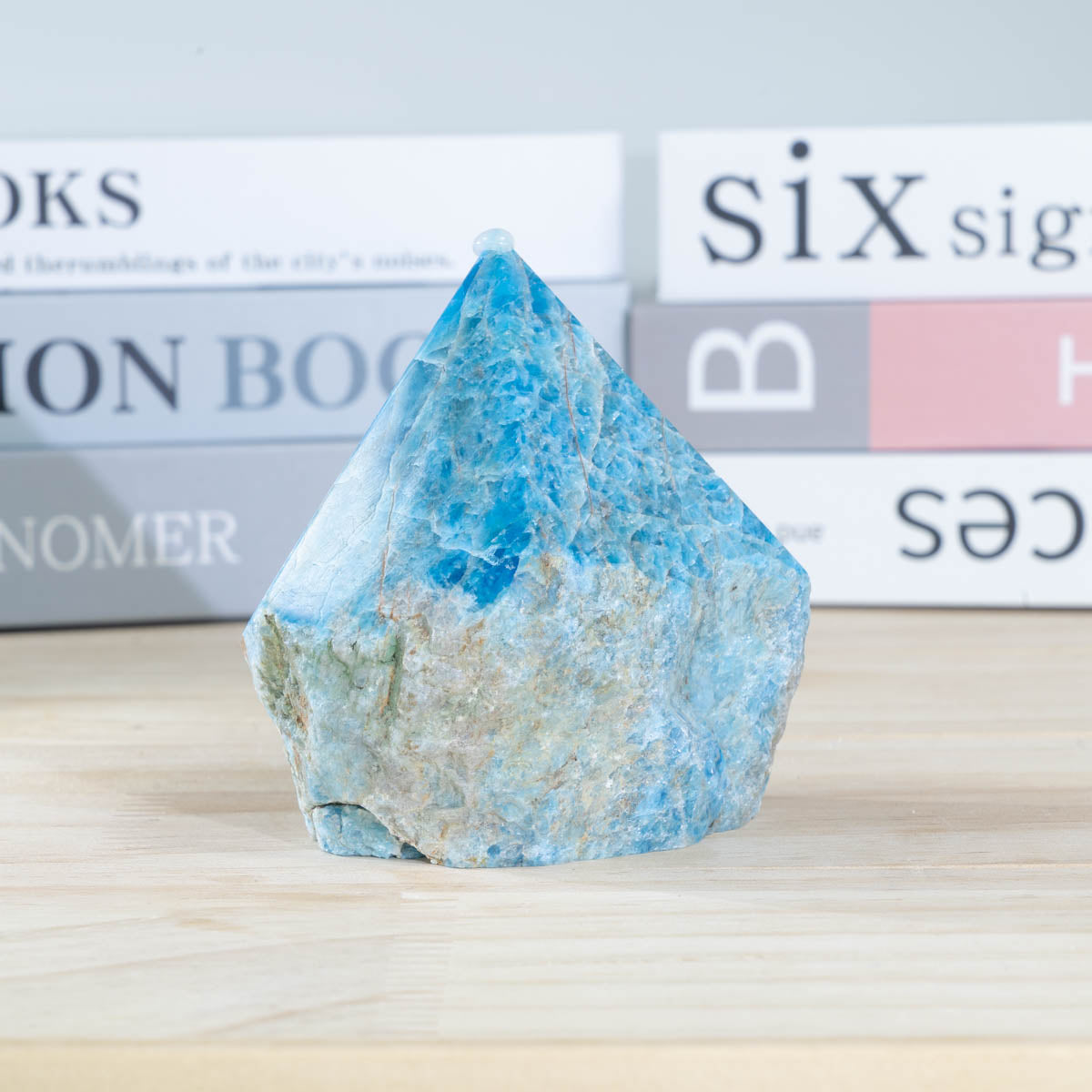 Blue Apatite Rough Stone Point In Bulk