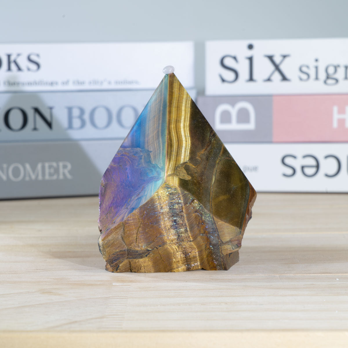 Aura Tiger Eye Stone Rough Stone Point In Bulk