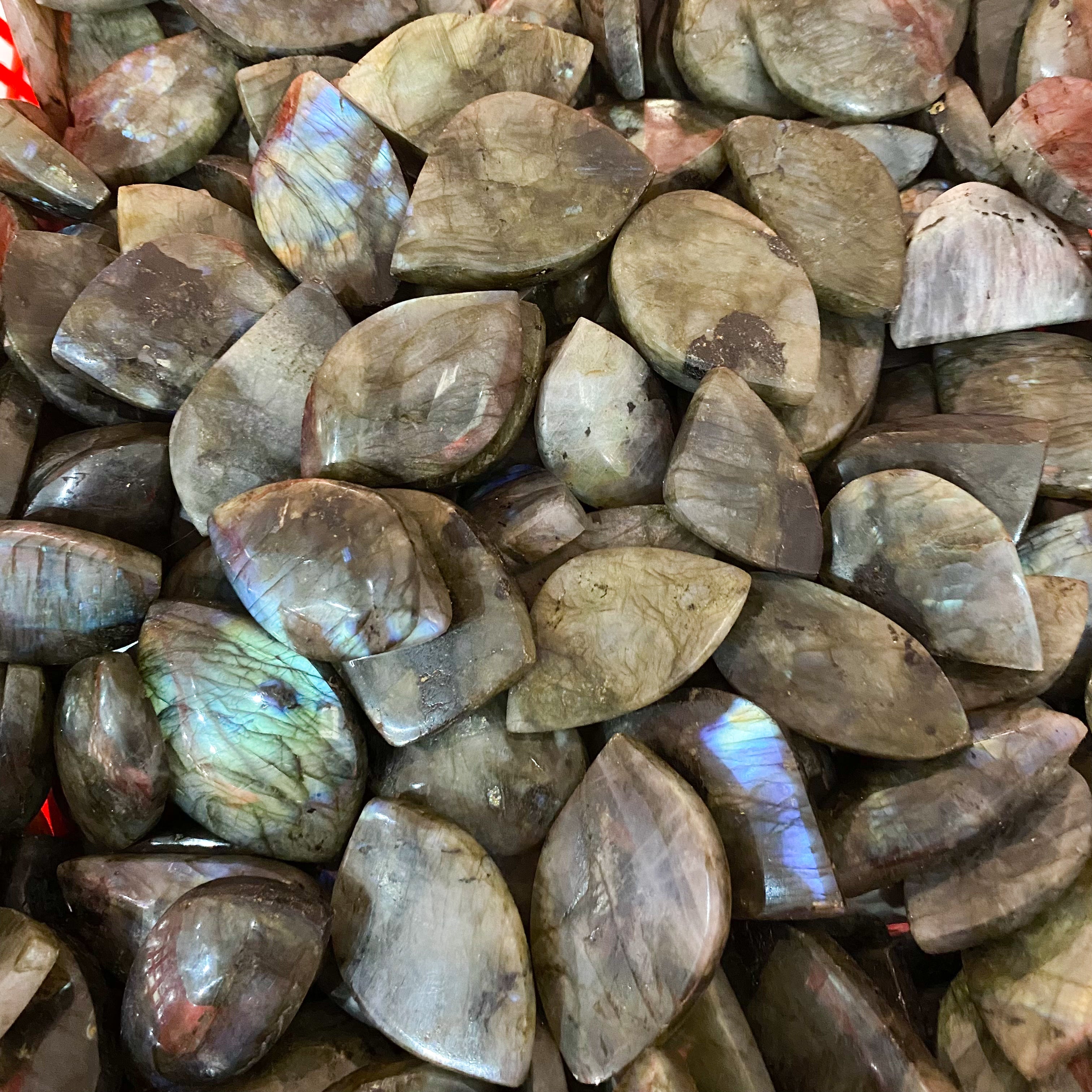 Labradorite Palm Stone In Bulk