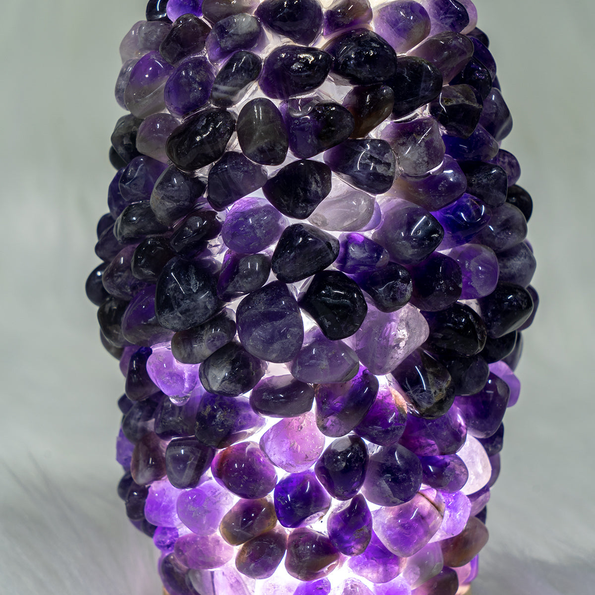 Dream Amethyst Chips Pineapple  Lamp In Bulk